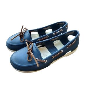 Crocs Women's Navy Blue Boat Shoes
